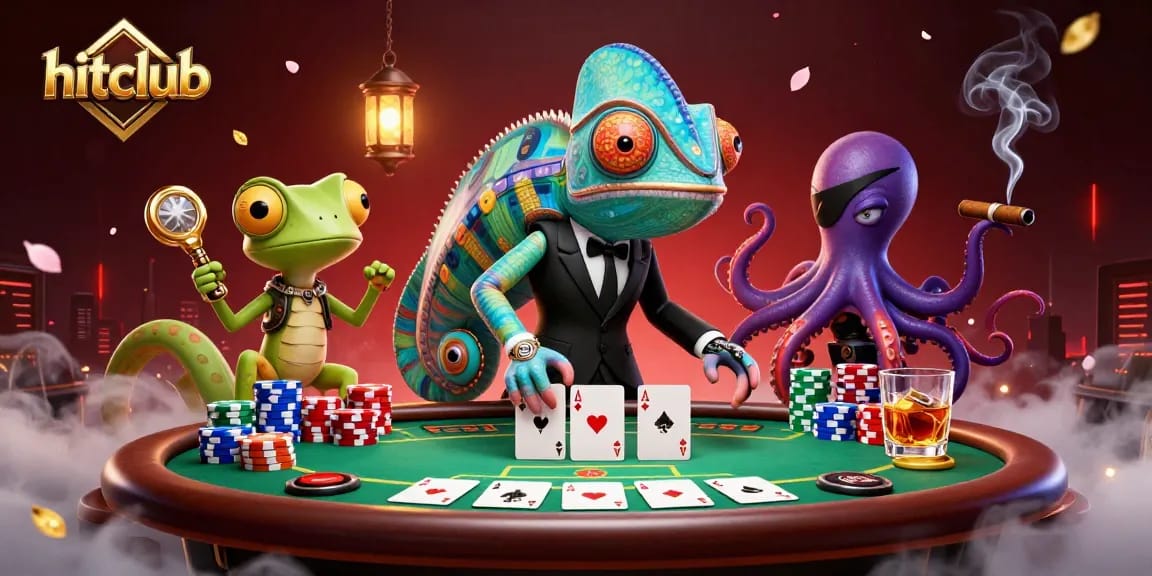Engage in the thrill of hitclub poker with vibrant 3D characters and dynamic game elements.