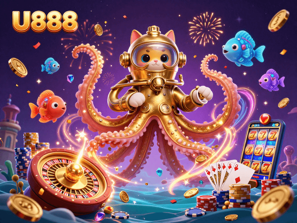 Win big with U888 and experience thrilling gaming adventure in a colorful 3D casino world.