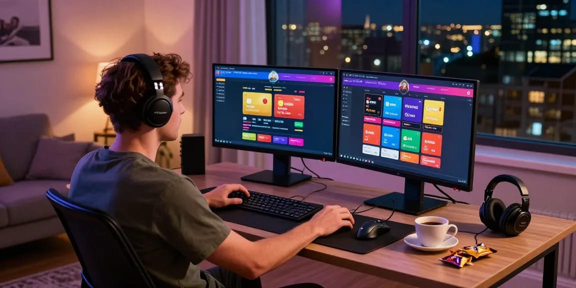 UK player engaging with credit card casinos online at home, showcasing https://rwst.org.uk.