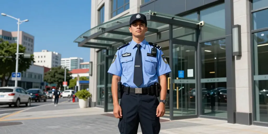 Security Guard providing trusted protection in a professional setting.