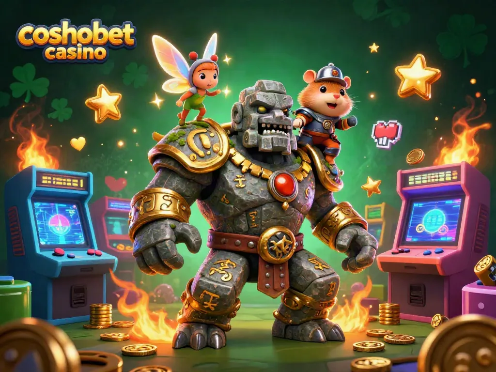 Experience thrilling games at cosmobet casino with magical characters in a vibrant 3D scene.