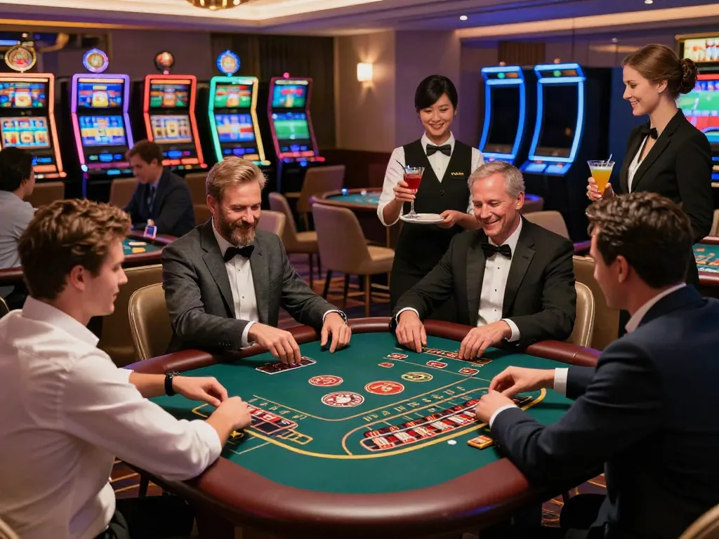 Exciting gaming experience at non gamstop casinos UK with players enjoying various games.