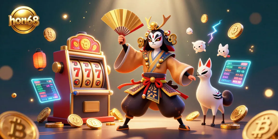Get lucky with hon68's ultimate jackpot scene featuring dynamic slot game action.