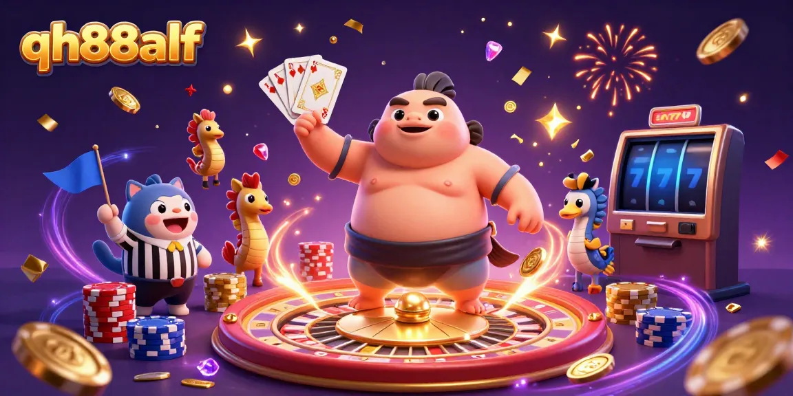 Experience the thrill of winning at qh88alf featuring a vibrant underwater casino scene with action and excitement.