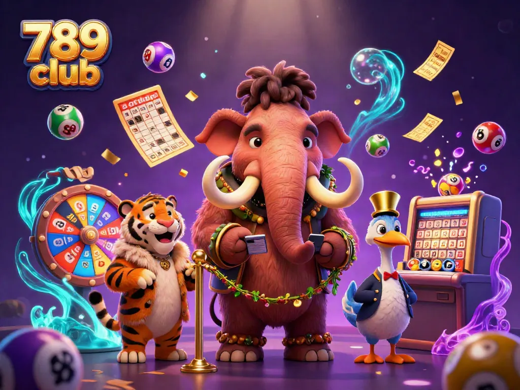Experience the thrill of 789 club with a vibrant and dynamic casino scene featuring engaging characters and lively game elements.