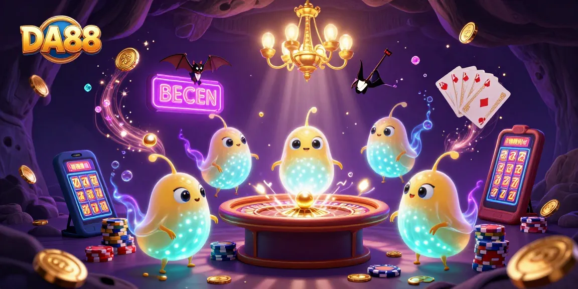 Join the action at DA88 casino with glowing characters and vibrant game elements.