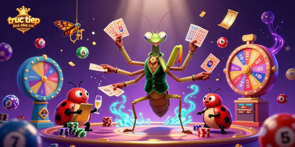 Engage with truc tiep keo nha cai while enjoying vibrant casino-themed characters and dynamic elements.