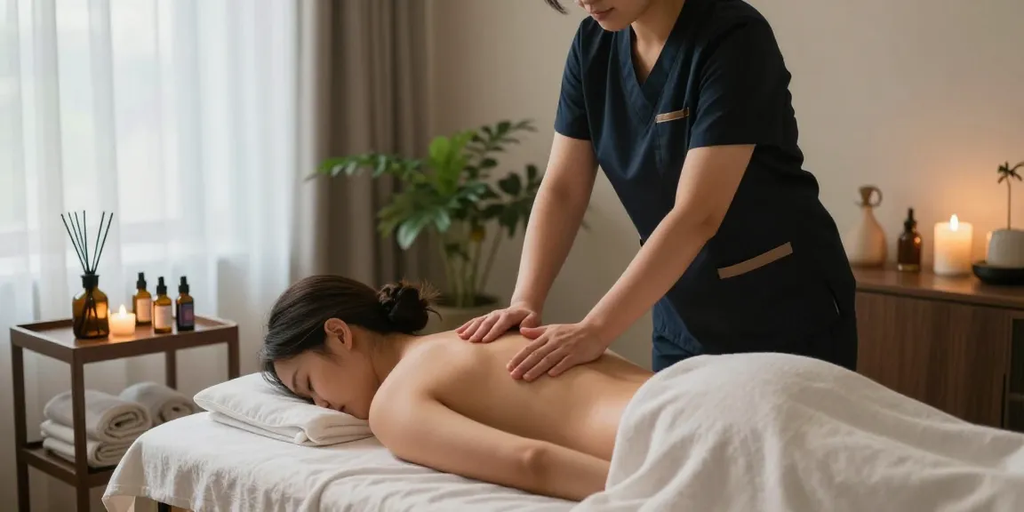 출장안마 session in a tranquil home spa with soothing ambiance