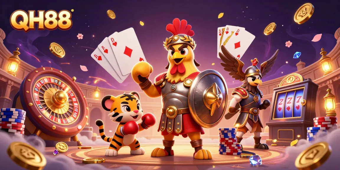Experience thrilling moments with QH88 at the dynamic online casino arena featuring exciting characters and games.