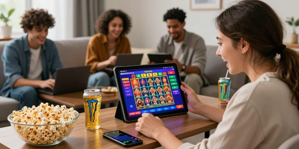 Players enjoying Shbet online gaming experience in a cozy living room.