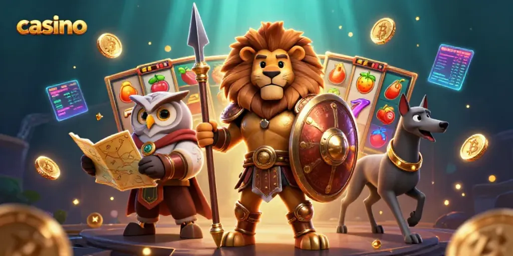 Engage with thrilling casino adventures featuring a Spartan lion, tactical owl, and swift greyhound.