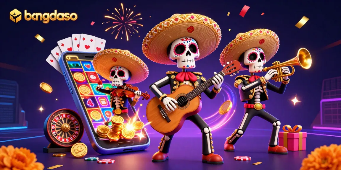 Experience thrilling gameplay with bongdaso as colorful characters celebrate around casino elements.