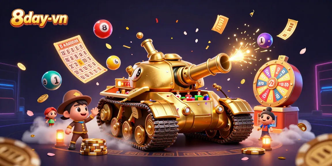 Experience vibrant casino action at 8day-vn with a lively 3D casino beetle tank bursting with games and joy.