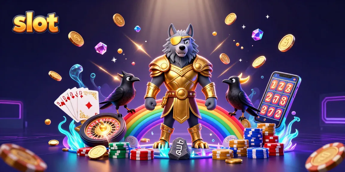 Engage with slot games featuring thrilling Norse mythology elements in this vibrant 3D illustration.