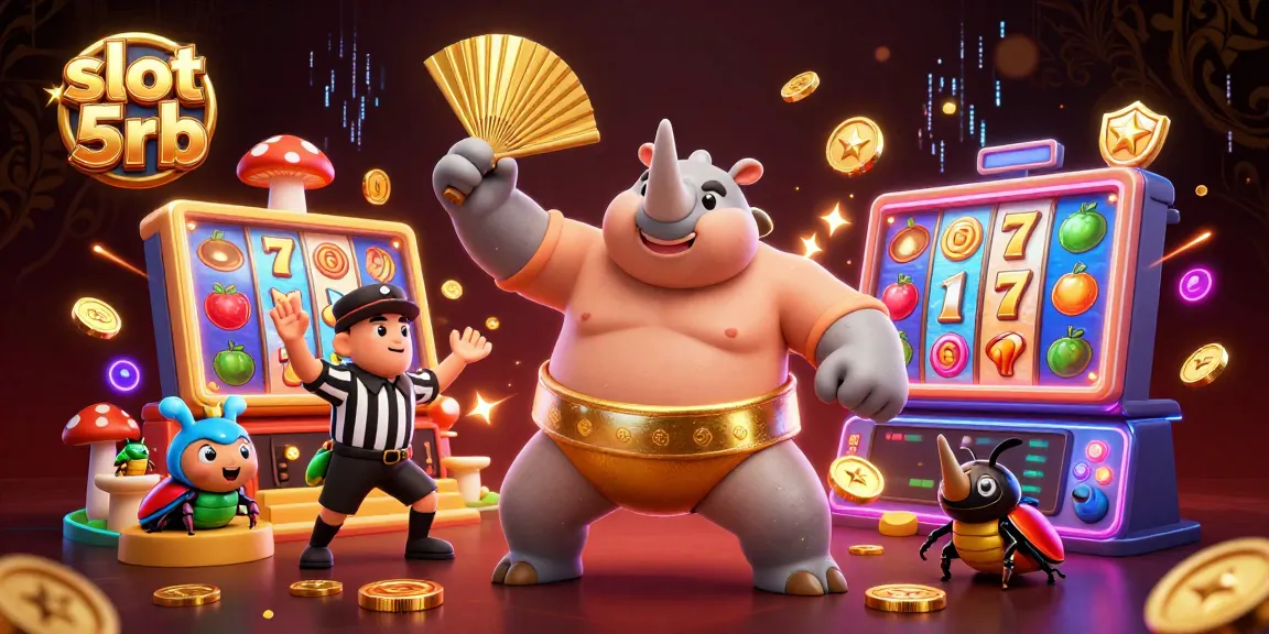 Experience exhilarating action in slot 5rb with vibrant slots and captivating golden coins.