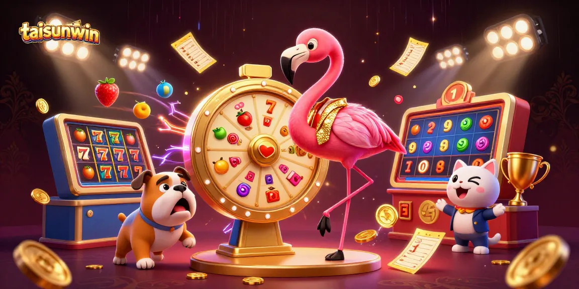 Spin and win big at taisunwin with vibrant scenes of 3D characters and engaging slot games.