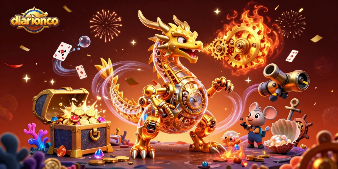 Experience thrilling gameplay at diarionco with adventures in this vibrant 3D casino scene.