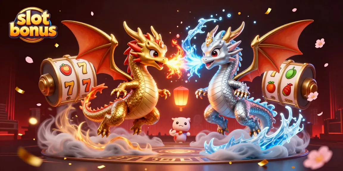 Engage with the exciting slot bonus feature amidst a captivating 3D casino scene.