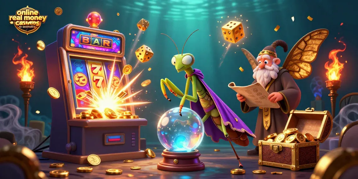 Experience the thrill of online real money casinos in australia with vibrant 3D characters and casino elements.